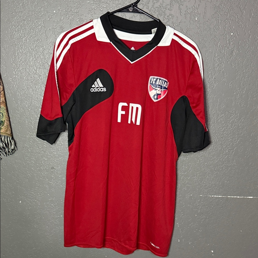 Adidas Red and Black FC Dallas training Jersey